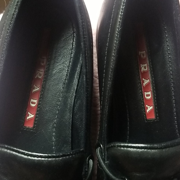 Prada Black Toggle Loafers - Picture 4 of 6